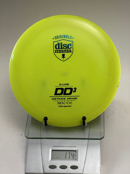 Discmania S-Line DD3 Distance Driver (Yellow) 174g