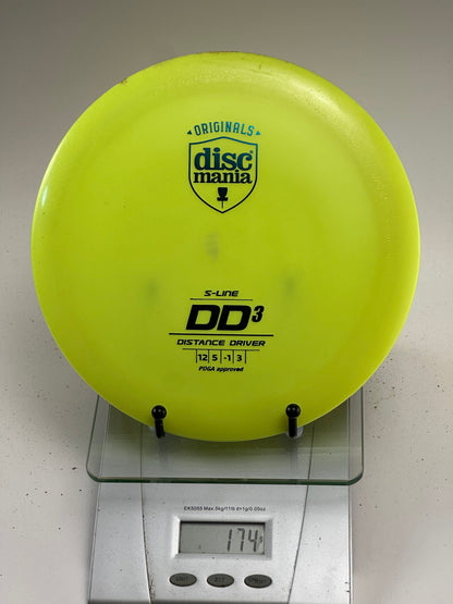 Discmania DD3 S-Line Distance Driver, Yellow