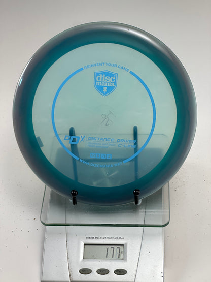Discmania C-Line DDX Distance Driver – Transparent Teal