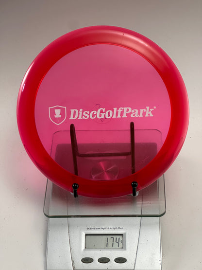 Discmania DDX C-Line Distance Driver, Transparent Pink, DiscGolfPark Stamp