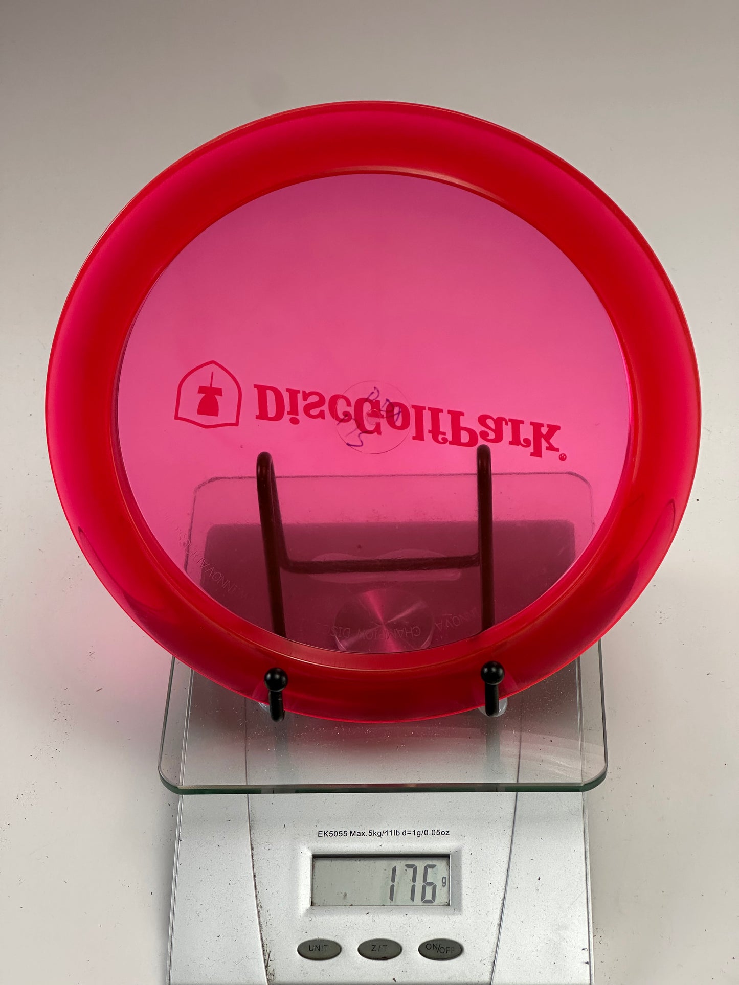Discmania DDX C-Line Distance Driver, Transparent Pink, DiscGolfPark Stamp