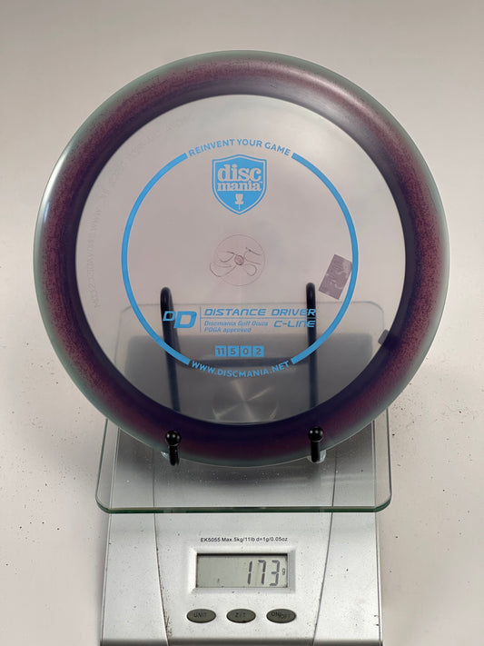 Discmania C-Line DD distance driver transparent purple rim