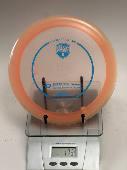 Discmania C-Line DD distance driver transparent orange rim