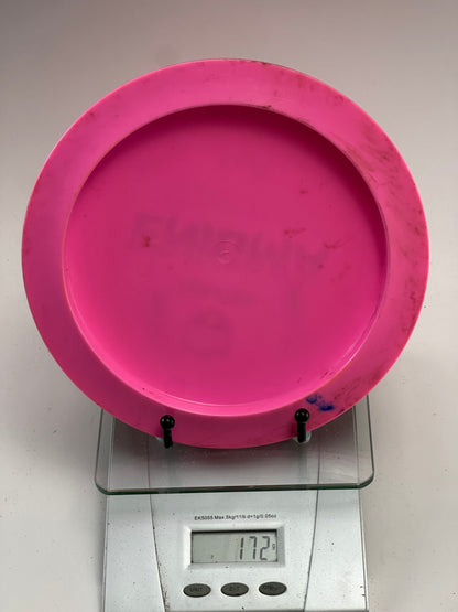Discmania Lux Enigma Distance Driver (Pink, Black Evolution Stamp)