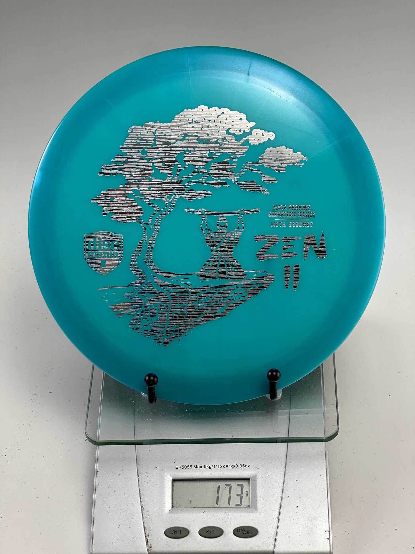 Discmania Essence Meta Blue – Nate Perkins Zen II Silver Tree Stamp