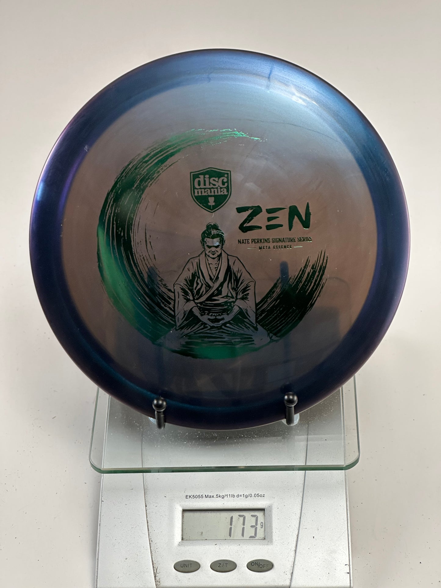 Discmania Meta Essence (Nate Perkins Zen II) Blue w/ Green Foil, 173g