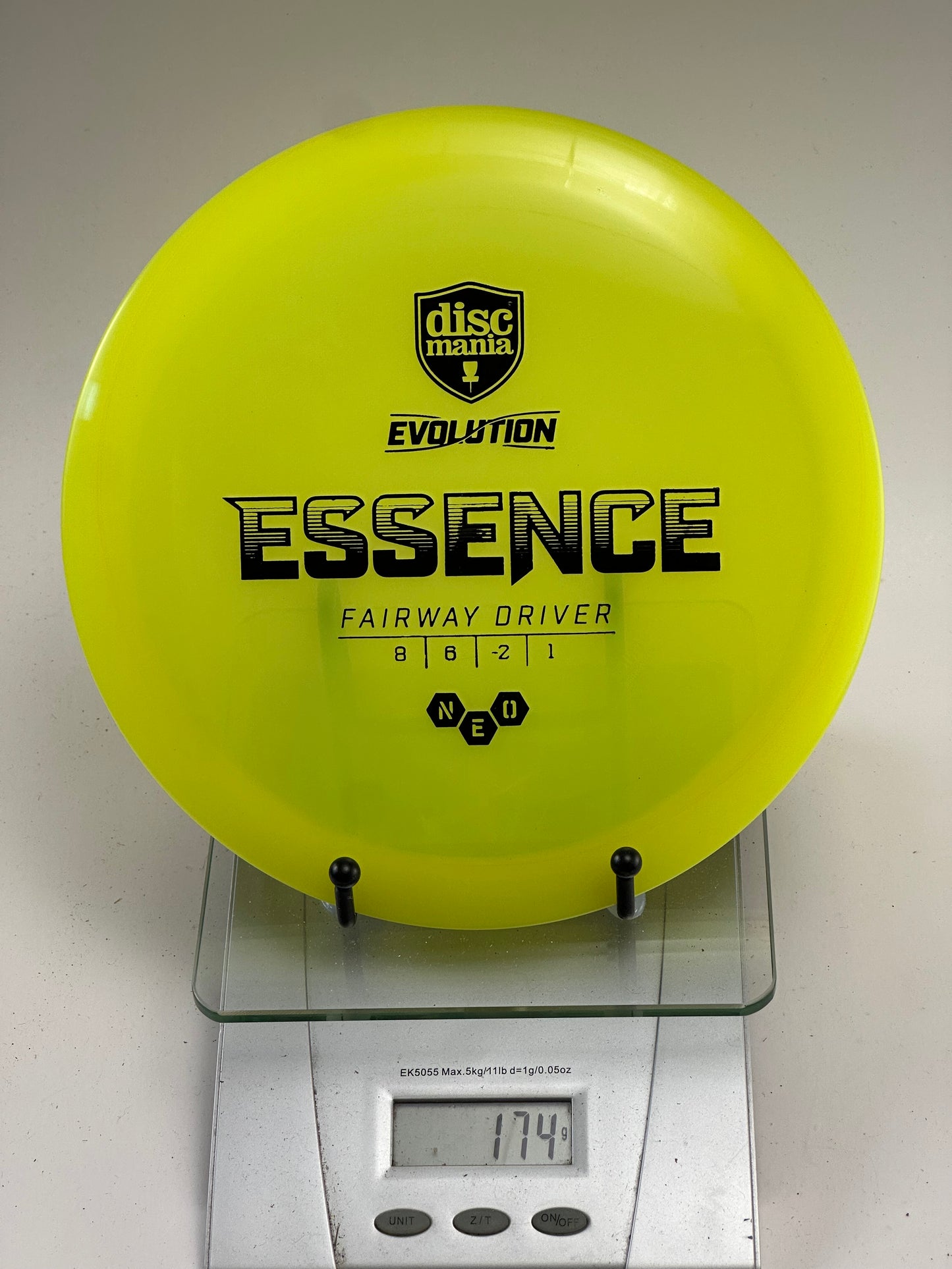 Discmania Essence (Neo) Fairway Driver - Yellow w/ Black Stamp - 174g