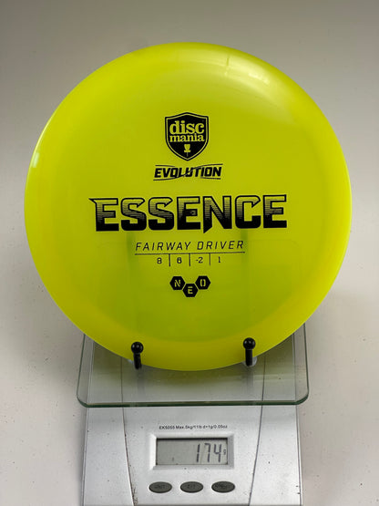 Discmania Essence (Neo) Fairway Driver - Yellow w/ Black Stamp - 174g