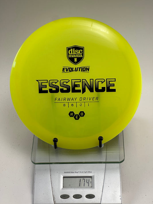 Discmania Essence (Neo) Fairway Driver - Yellow w/ Black Stamp - 174g