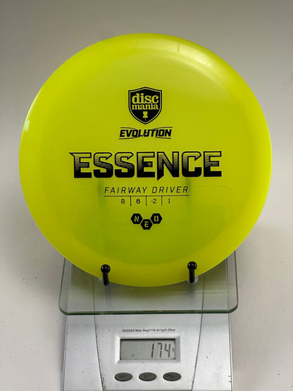 Discmania Neo Essence Fairway Driver (Yellow, Black Evolution Stamp) 174g