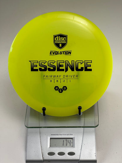Discmania Neo Essence Fairway Driver - Yellow, Black Stamp (174g)