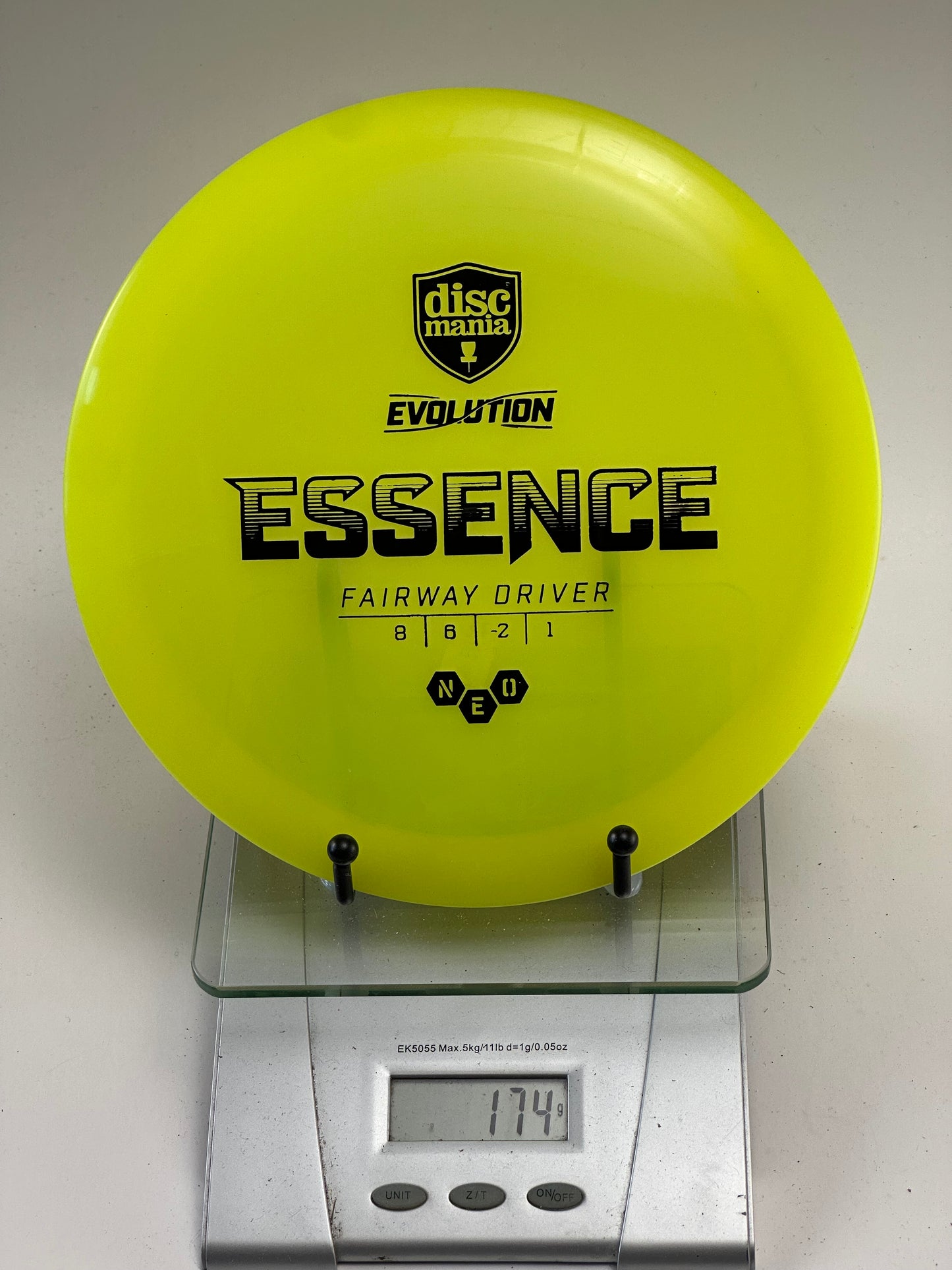 Discmania Neo Essence Fairway Driver (Yellow, Black Evolution Stamp)