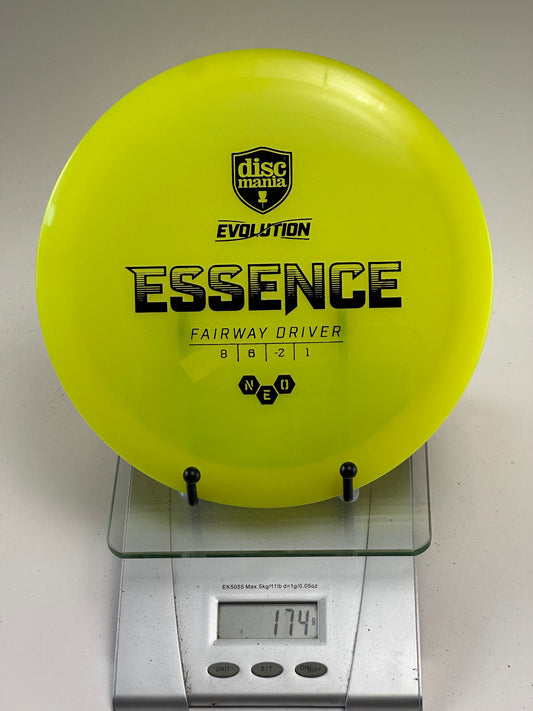 Discmania Essence Evolution Neo Fairway Driver (Yellow, Black Stamp) 174g