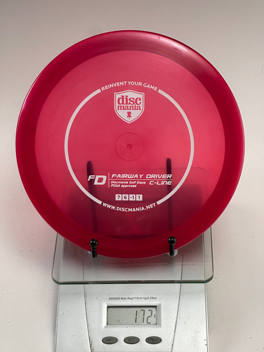 Discmania C-Line FD Fairway Driver (Transparent Red)