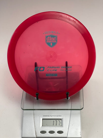 Discmania FD C-Line Fairway Driver (Transparent Red) Shield Stamp