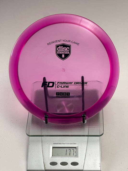 Discmania C-Line FD Fairway Driver – Translucent Pink Shield Stamp