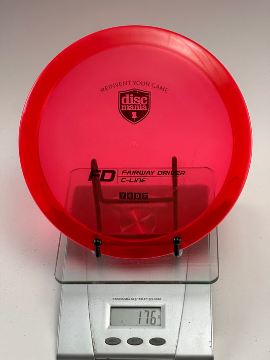 Discmania C-Line FD Fairway Driver – Transparent Red, Shield Stamp