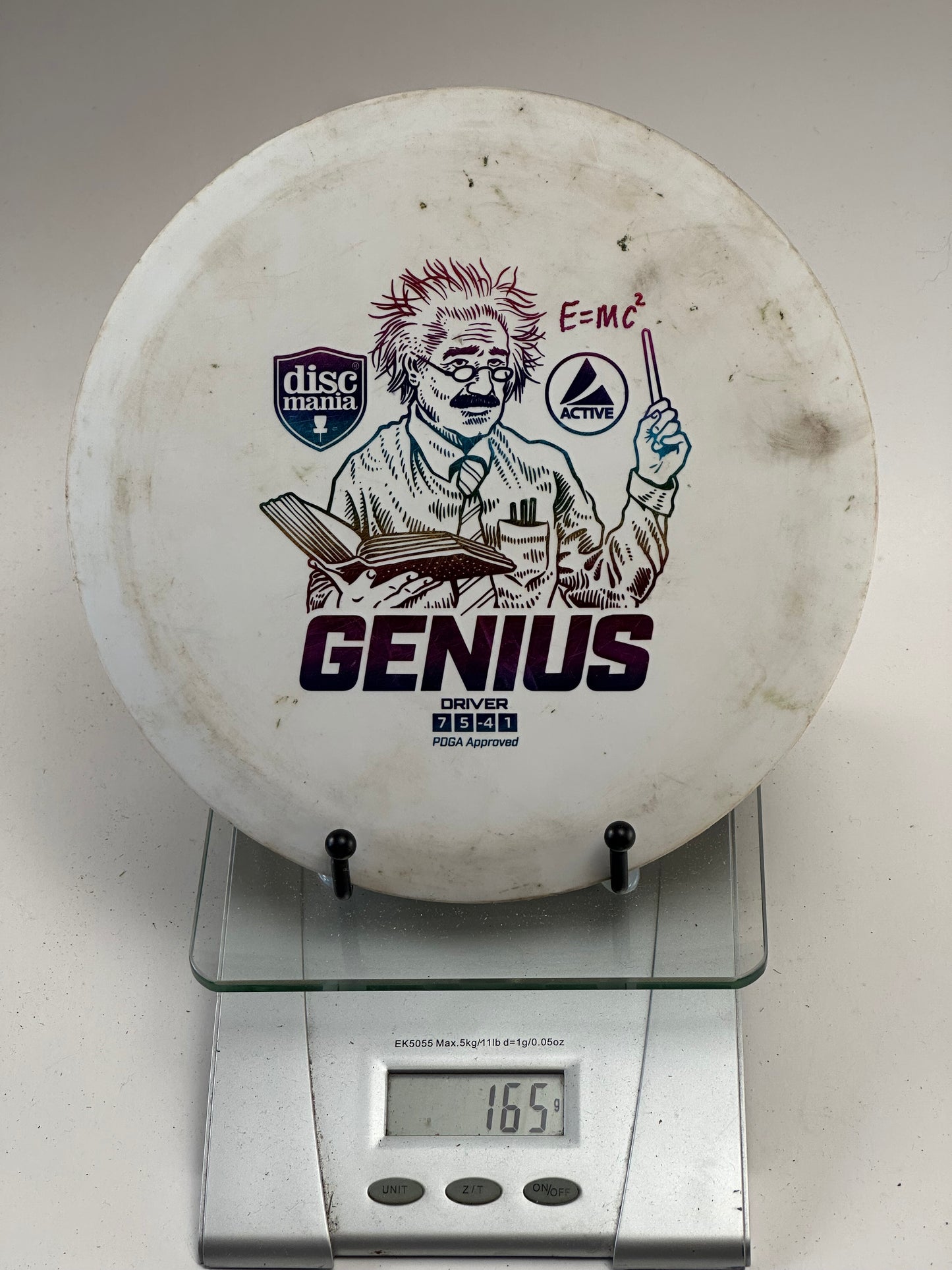 Discmania Active Genius Distance Driver (White) | Einstein Stamp