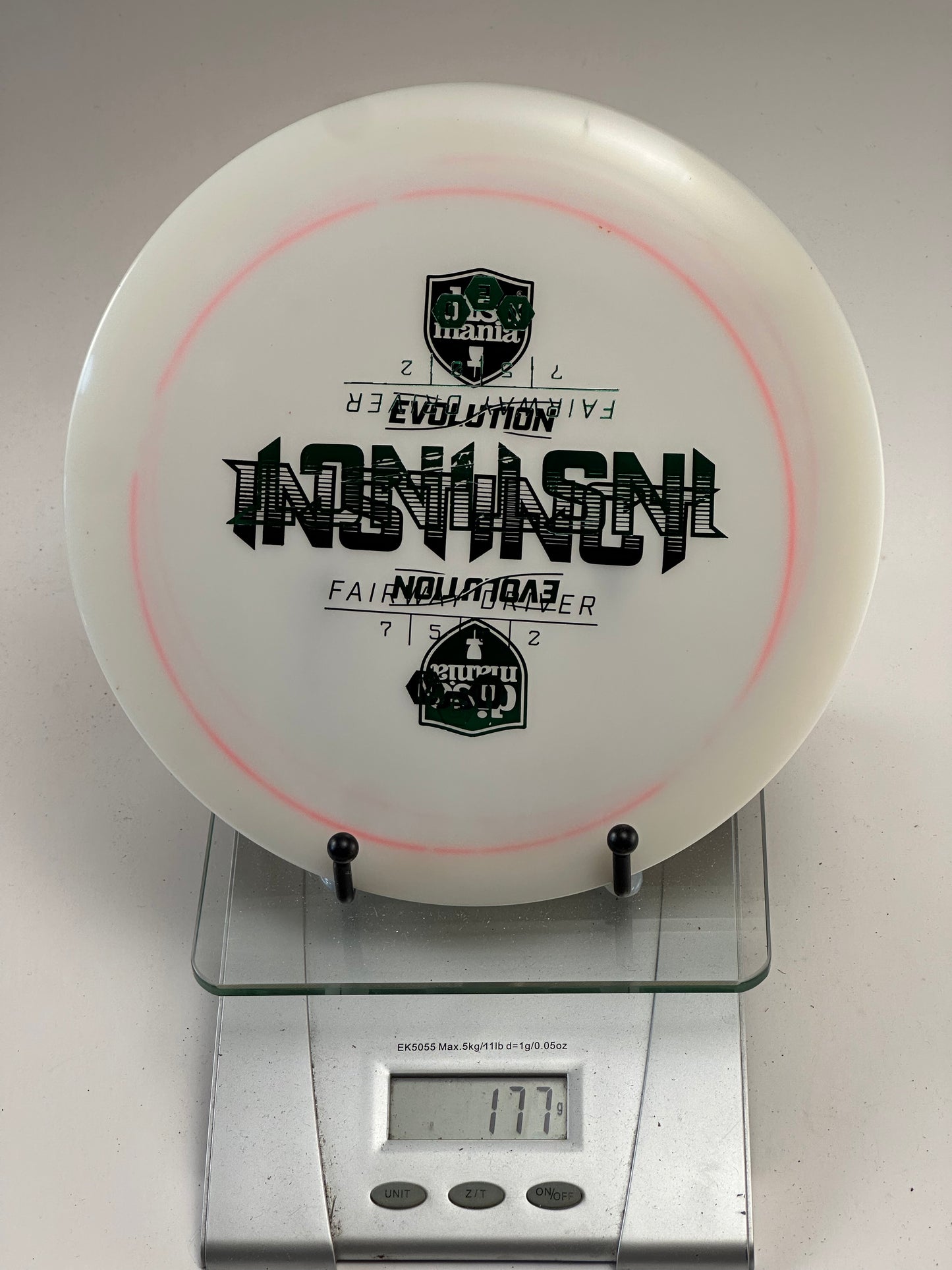 Discmania Neo Instinct Fairway Driver - White w/ Pink Rim