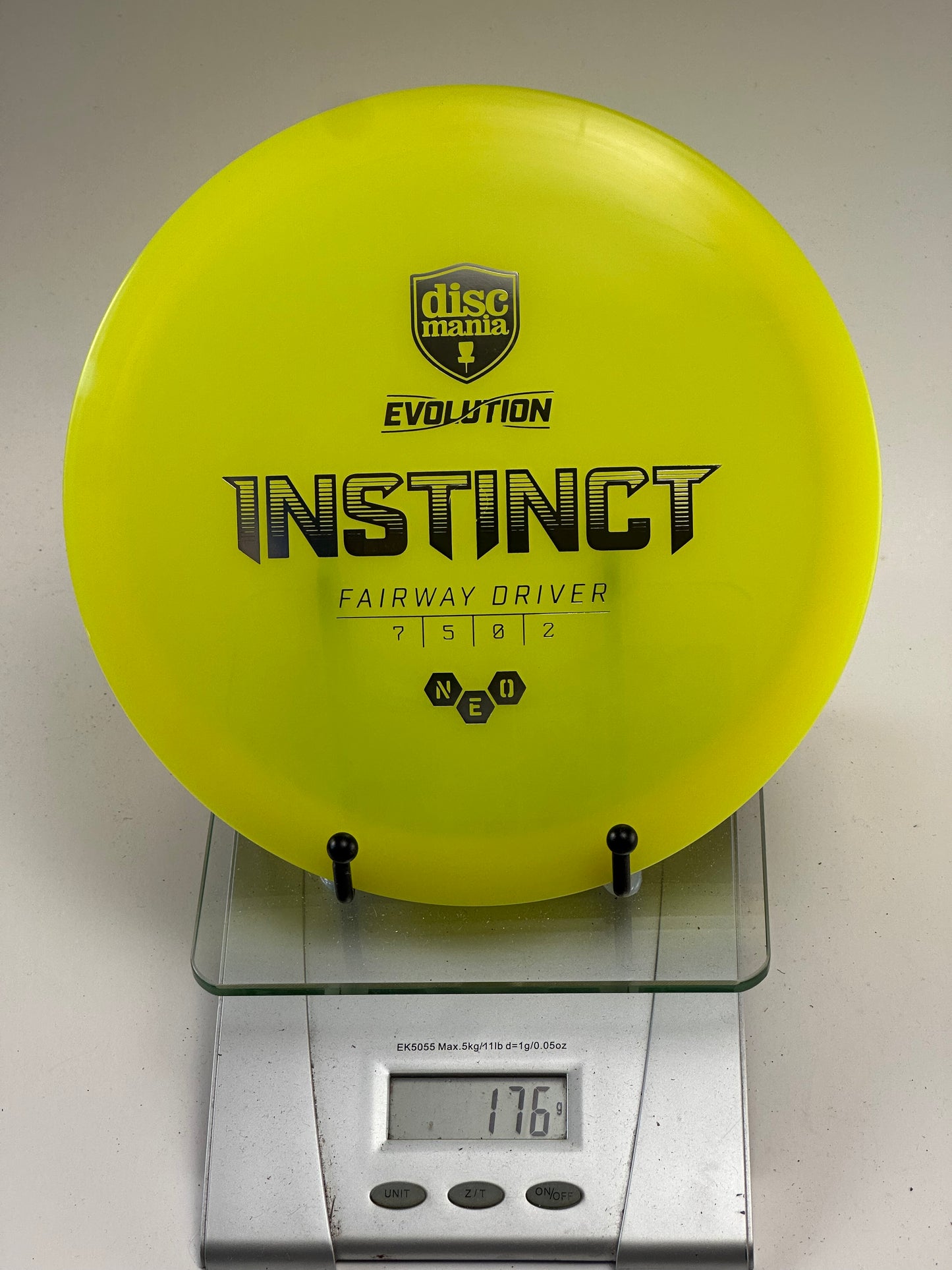 Discmania Instinct (Neo) Fairway Driver – Yellow w/ Black Stamp