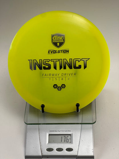 Discmania Instinct (Neo) Fairway Driver – Yellow w/ Black Stamp