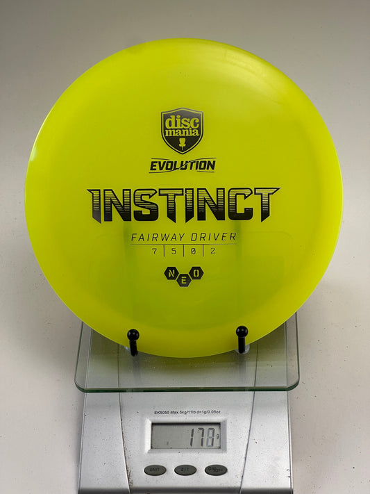 Discmania Instinct (Neo) Fairway Driver – Yellow – 178g