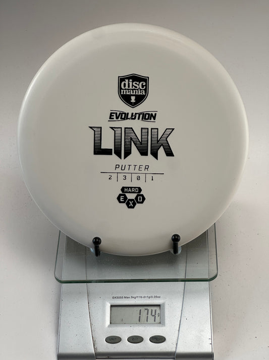Discmania Link Putter | Exo Hard | White | 174g