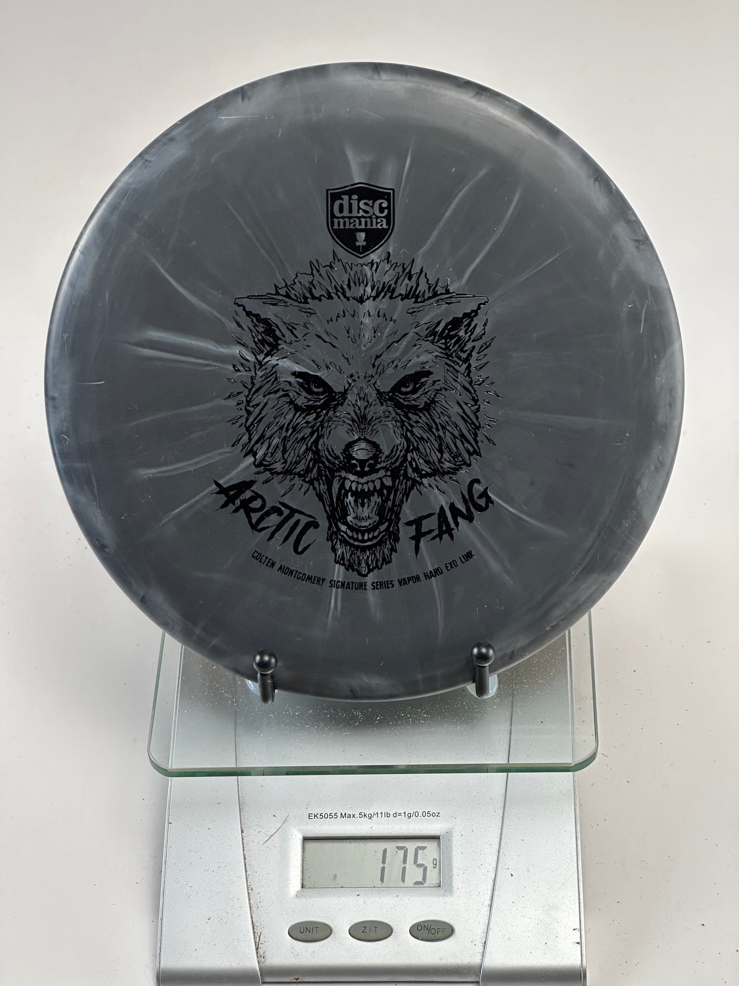Discmania Link Arctic Fang Vapor Hard Exo Putter (Black Swirl)