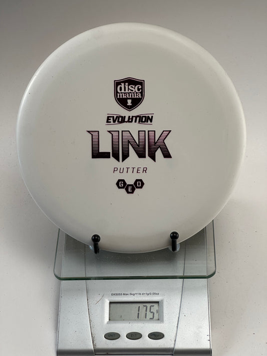 Discmania Link Putter | Evolution Geo | White | 175g