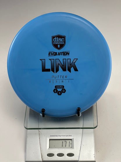 Discmania Link Exo Hard Putter - Blue with Black Stamp