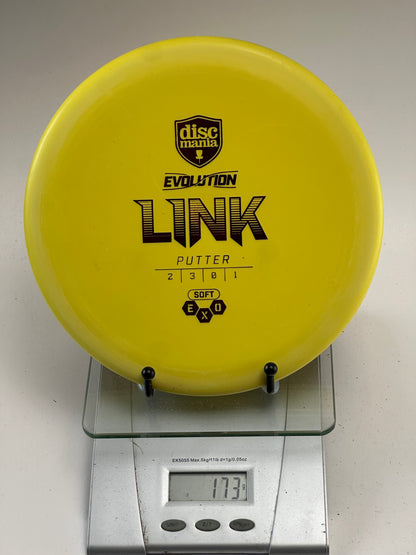 Discmania Link Exo Soft Putter (Yellow, 173g)