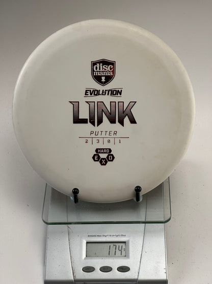 Discmania Link Exo Hard Putter – White Evolution Stamp