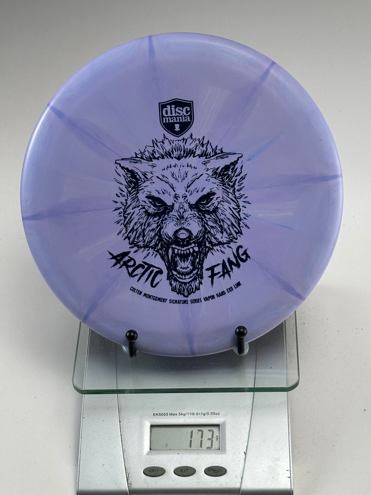 Discmania Link Arctic Fang Vapor Hard Exo Putter - Swirly Purple