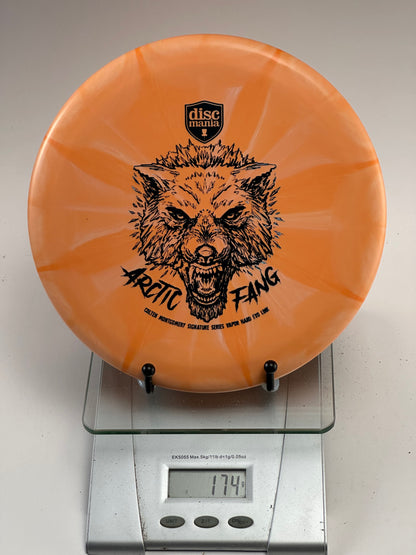 Discmania Link Arctic Fang Vapor Hard Exo Putter - Swirly Orange 174g