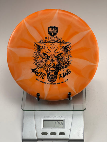 Discmania Link Vapor Hard Exo Putter (Arctic Fang) - Orange Swirl