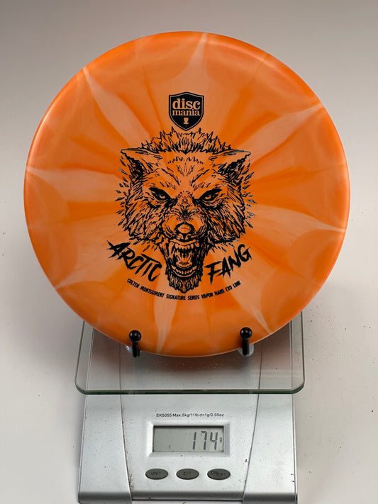 Discmania Link Vapor Hard Exo Putter (Arctic Fang) - Orange Swirl