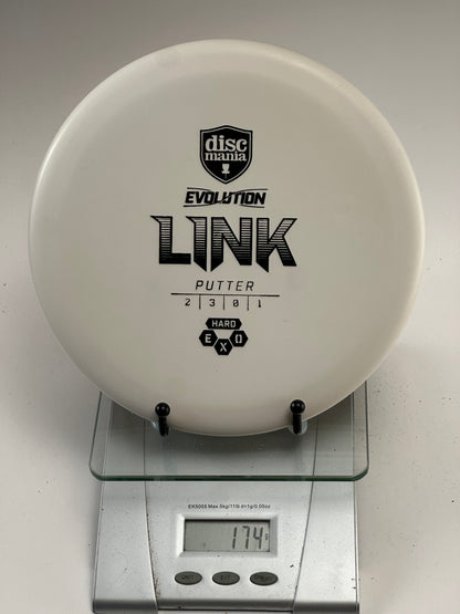 Discmania Link Putter | Hard Exo | White