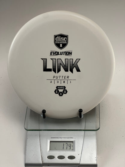 Discmania Link Putter – Hard Exo, White (174g)