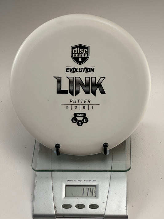 Discmania Link Putter – Hard Exo, White (174g)