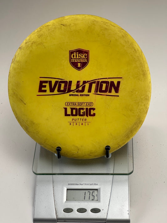Discmania Logic Putter | Extra Soft Exo | Yellow | Evolution Special Edition