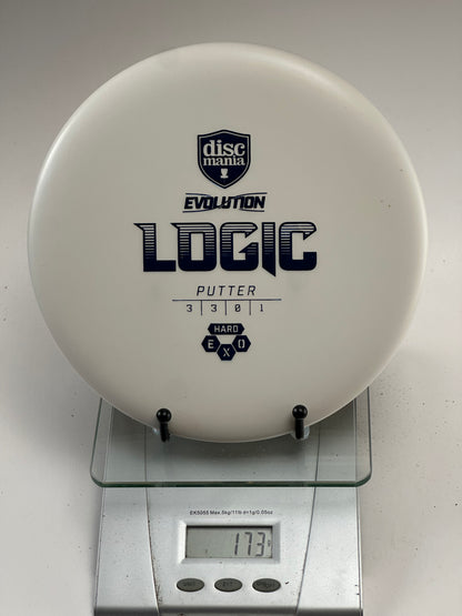 Discmania Logic Hard Exo Putter (White, Blue Stamp)