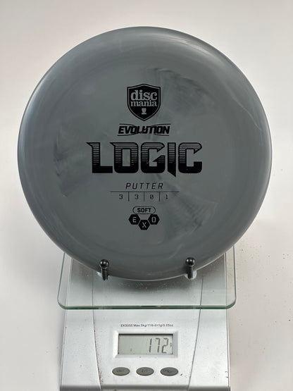 Discmania Logic Exo Soft Putter (Gray) - 172g