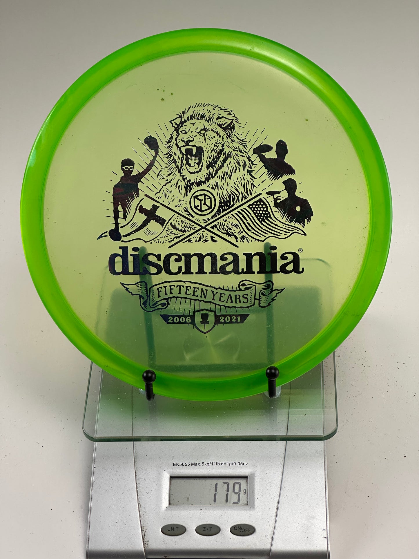 Discmania MD1 C-Line 15 Year Anniversary (Transparent Green) 179g