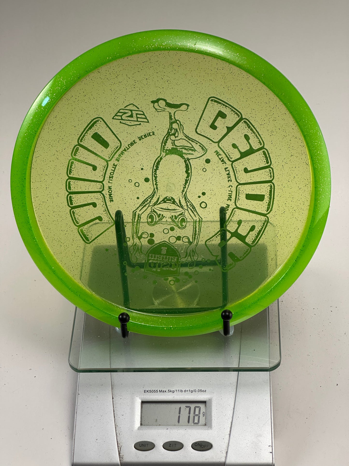 Discmania MD1 C-Line Metal Flake Midrange (Lime Green, Frog Stamp)