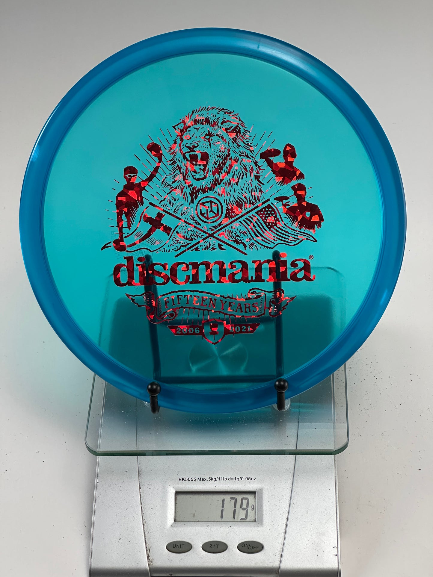 Discmania MD1 C-Line 15 Year Anniversary Stamp (Blue, 179g)