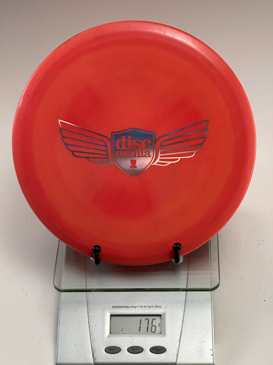 Discmania C-Line MD1 Midrange - Red with Winged Shield Stamp