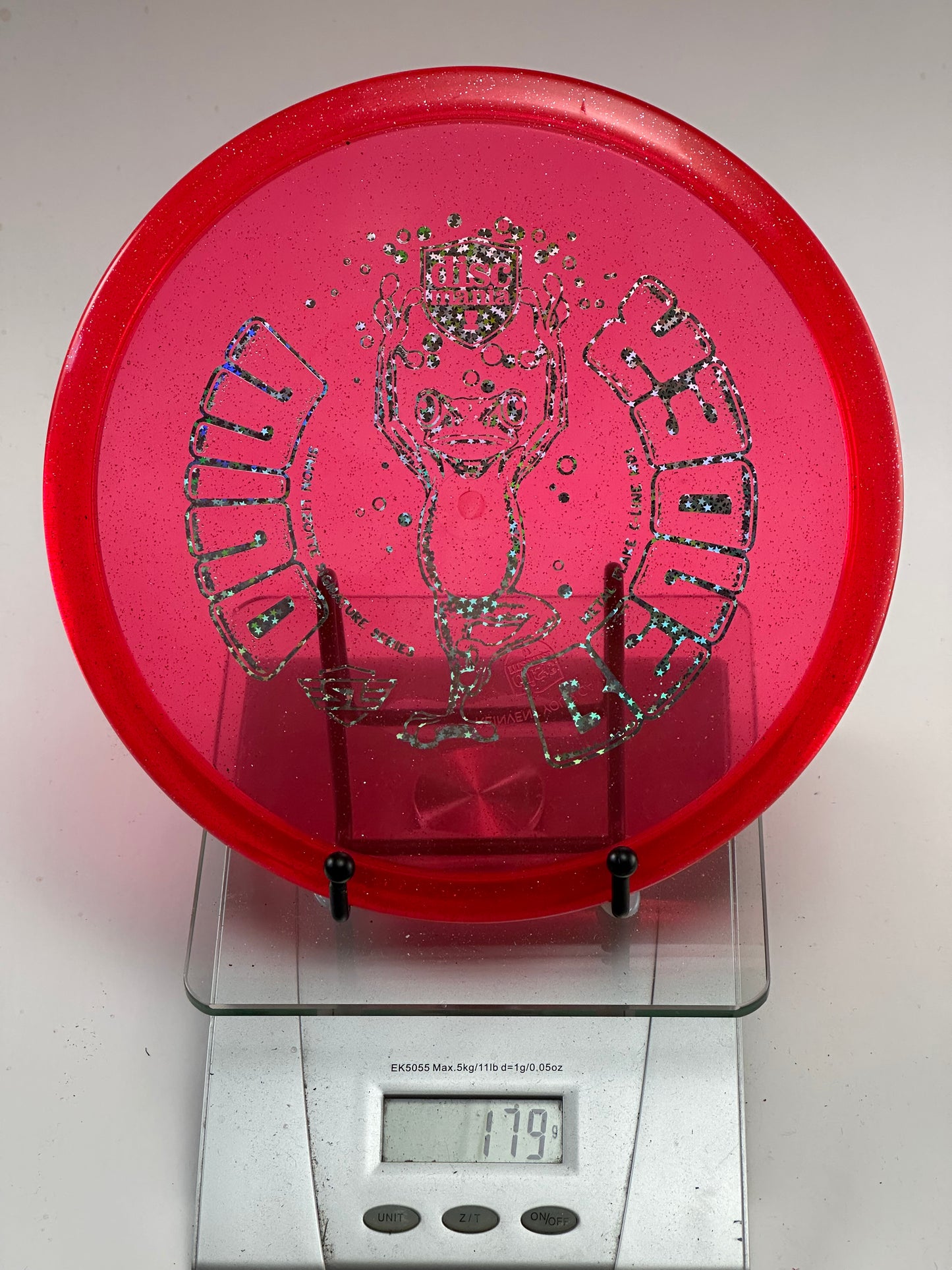 Discmania MD1 C-Line Metal Flake Midrange (Red, Frog Stamp)