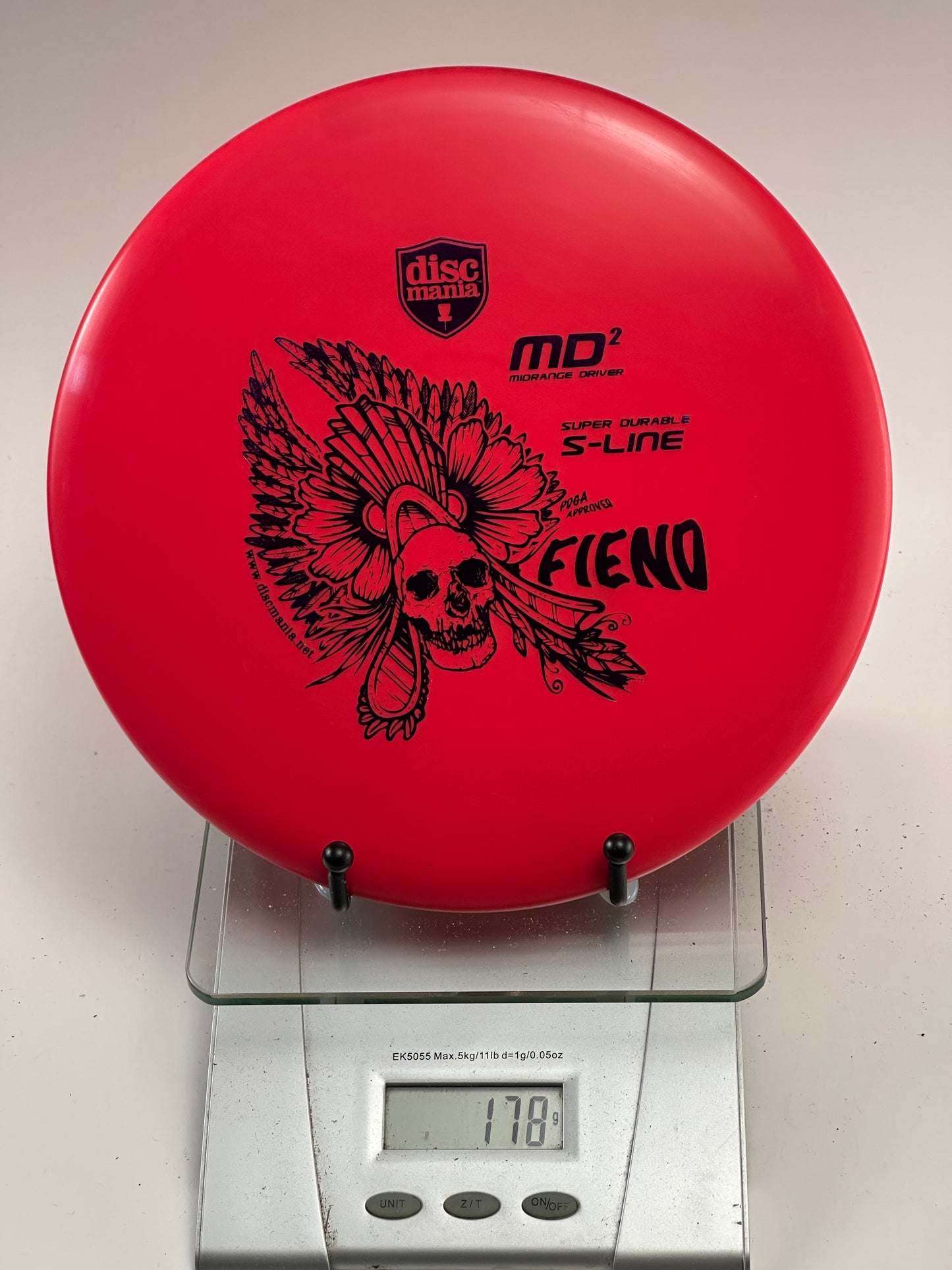 Discmania MD2 S-Line Midrange (Fieno Stamp) - Red