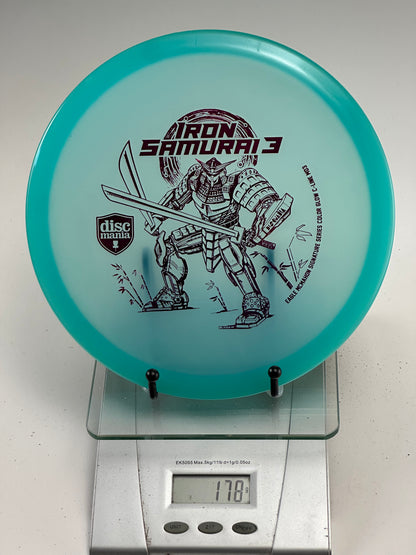 Discmania C-Line MD3 Iron Samurai 3 Midrange – Translucent Aqua