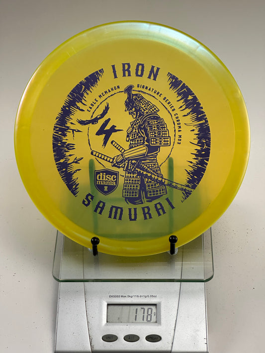 Discmania MD3 Iron Samurai 4 Chroma Midrange - Translucent Yellow